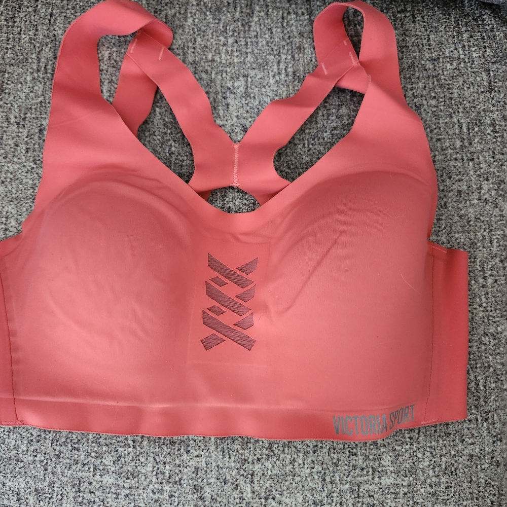 Victoria Secret Coral Sports Bra LIKE NEW